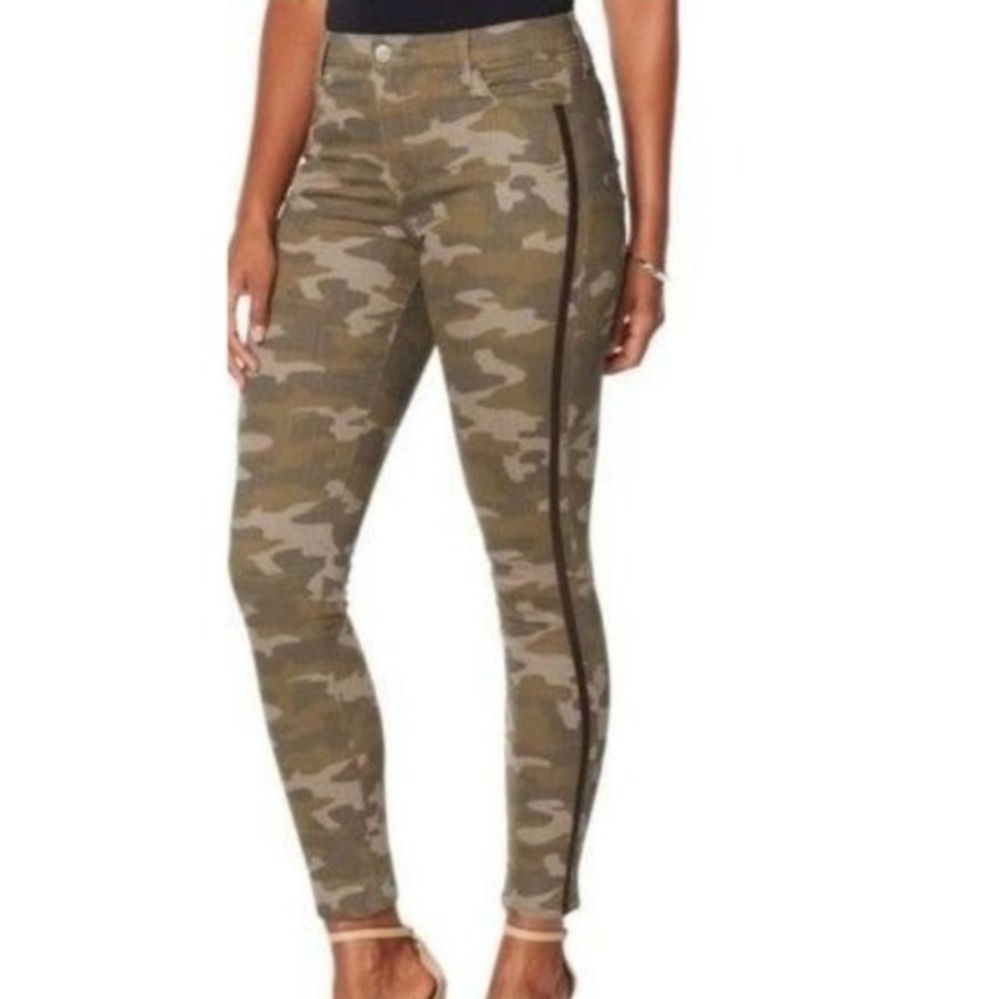 SkinnyGirl Broadway High-rise skinny camo jeans 29/8 Long